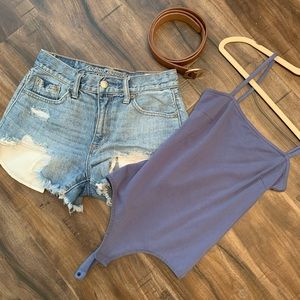 Blue Free People Bodysuit, size xs